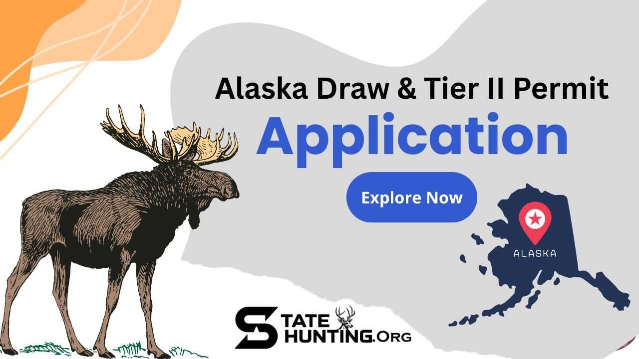 Moose in snowy Alaskan wilderness – draw application deadlines and Tier II permit hunts